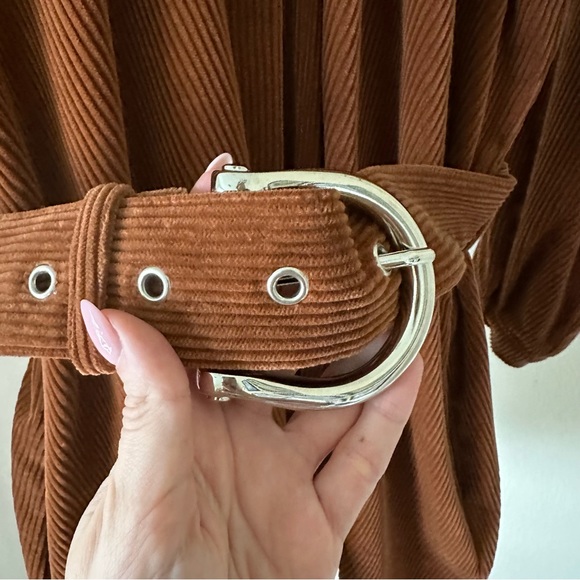 New Dodo Bar Or Bella Belted Cotton-blend Corduroy Jacket - Picture 8 of 9